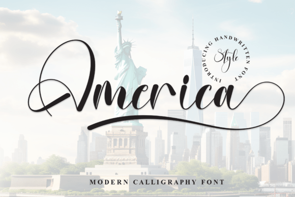 America: The Modern Calligraphy Font for Luxury Branding