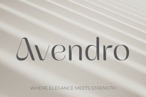 Avendro: The Serif Font That Commands Attention