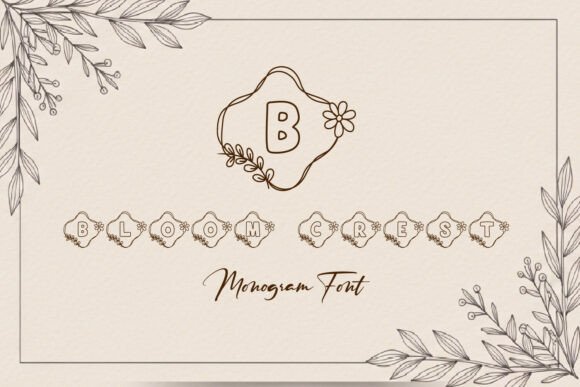 Bloom Crest Monogram: A Fresh Take on Floral Lettering