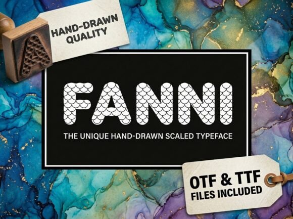 Fanni: The Artisanal Display Font with Deep Sea Texture