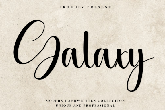 Galaxy: A Premium Handwritten Display Font for Branding