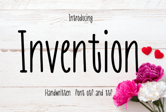 Invention: A Handwritten Font with Genuine Personality