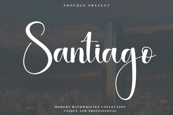 Santiago: A Modern Script Font for Elegant Branding