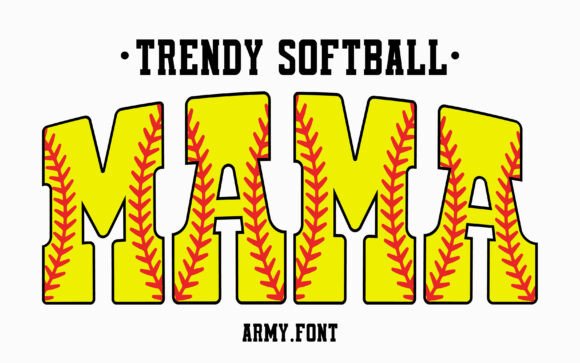 Trendy Softball: The Font That Brings Stadium Energy to Your Design