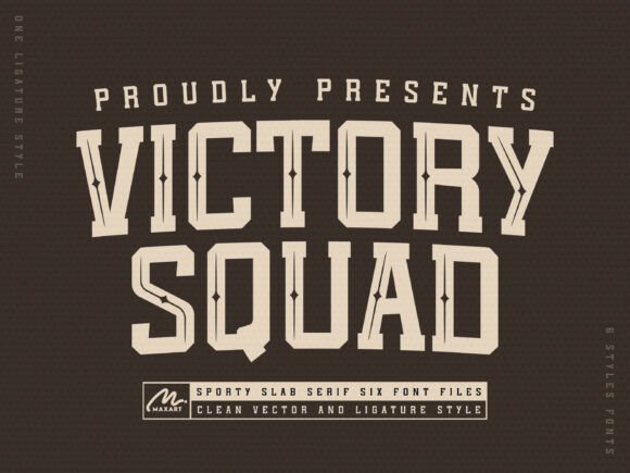 Victory Squad: A Bold Typeface for Athletic Branding