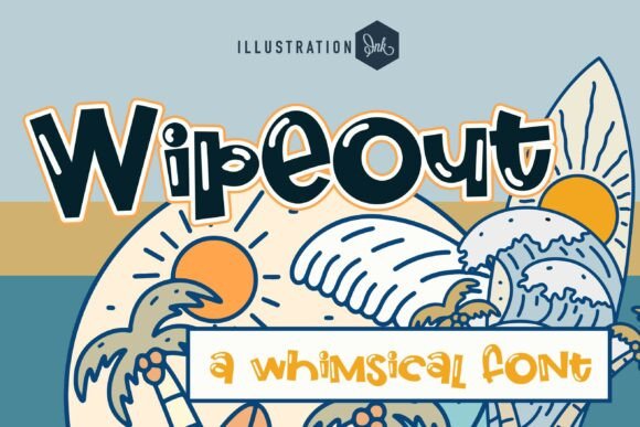 Wipeout: A Bold Display Typeface for Sun-Drenched Branding